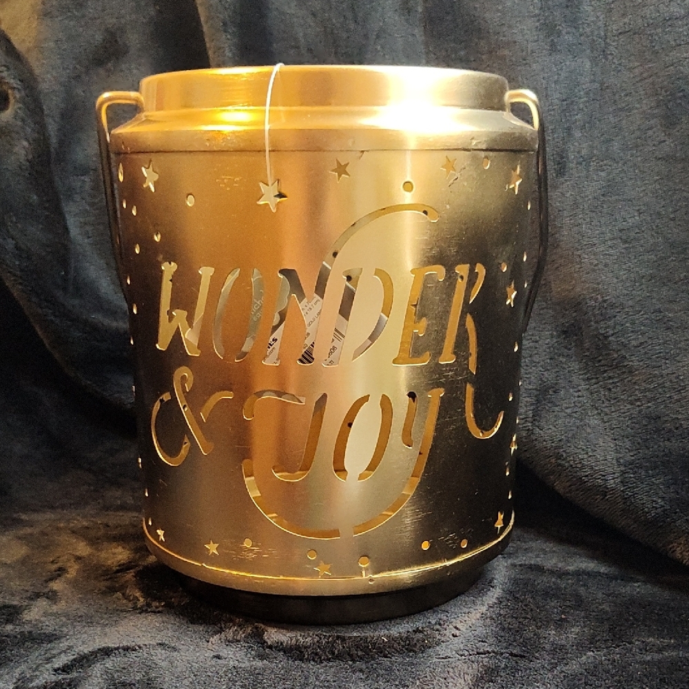 Gold Metal Candle Holder